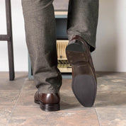 Dark Brown Goodyear Welted Oxford Brogue