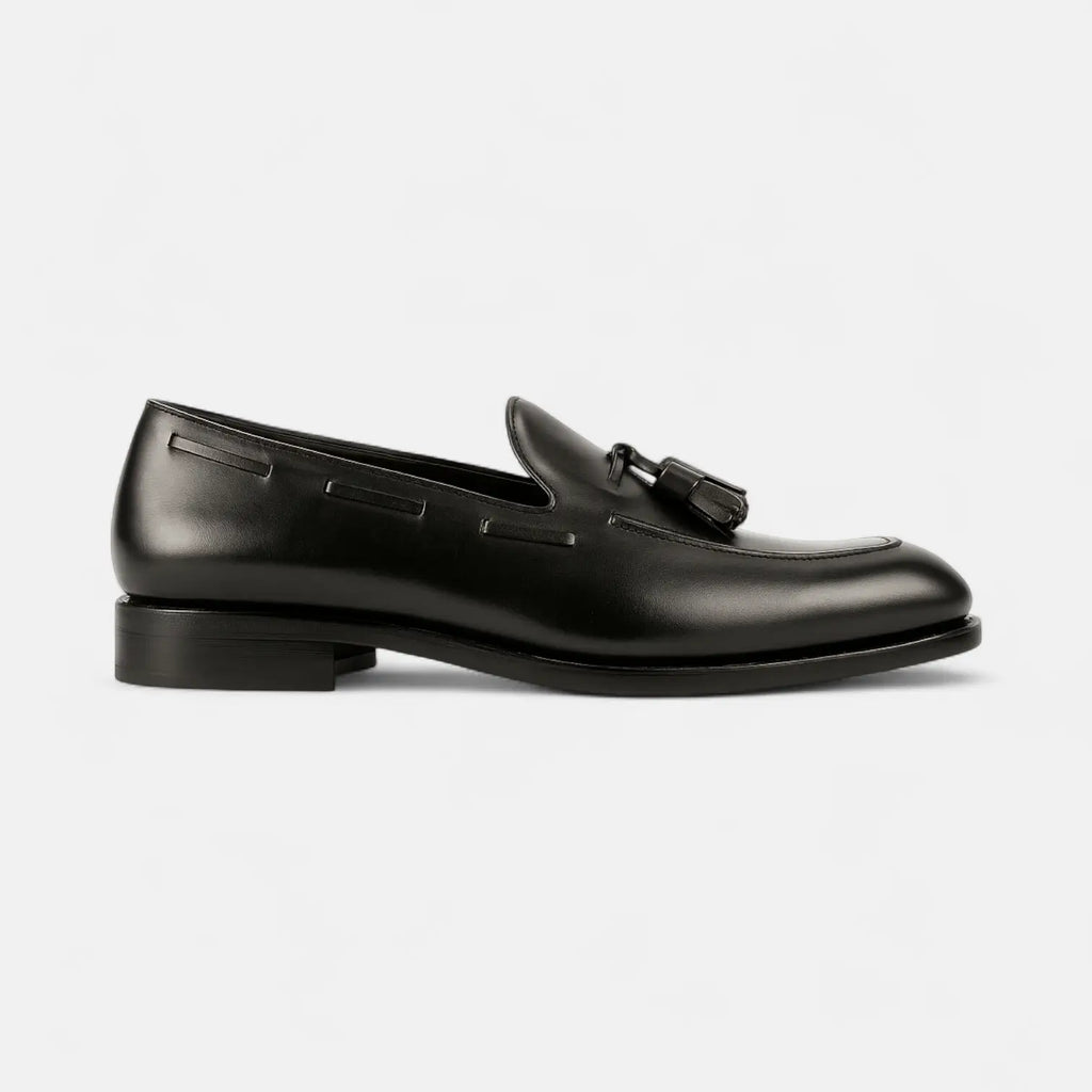 Black Leather Loafers