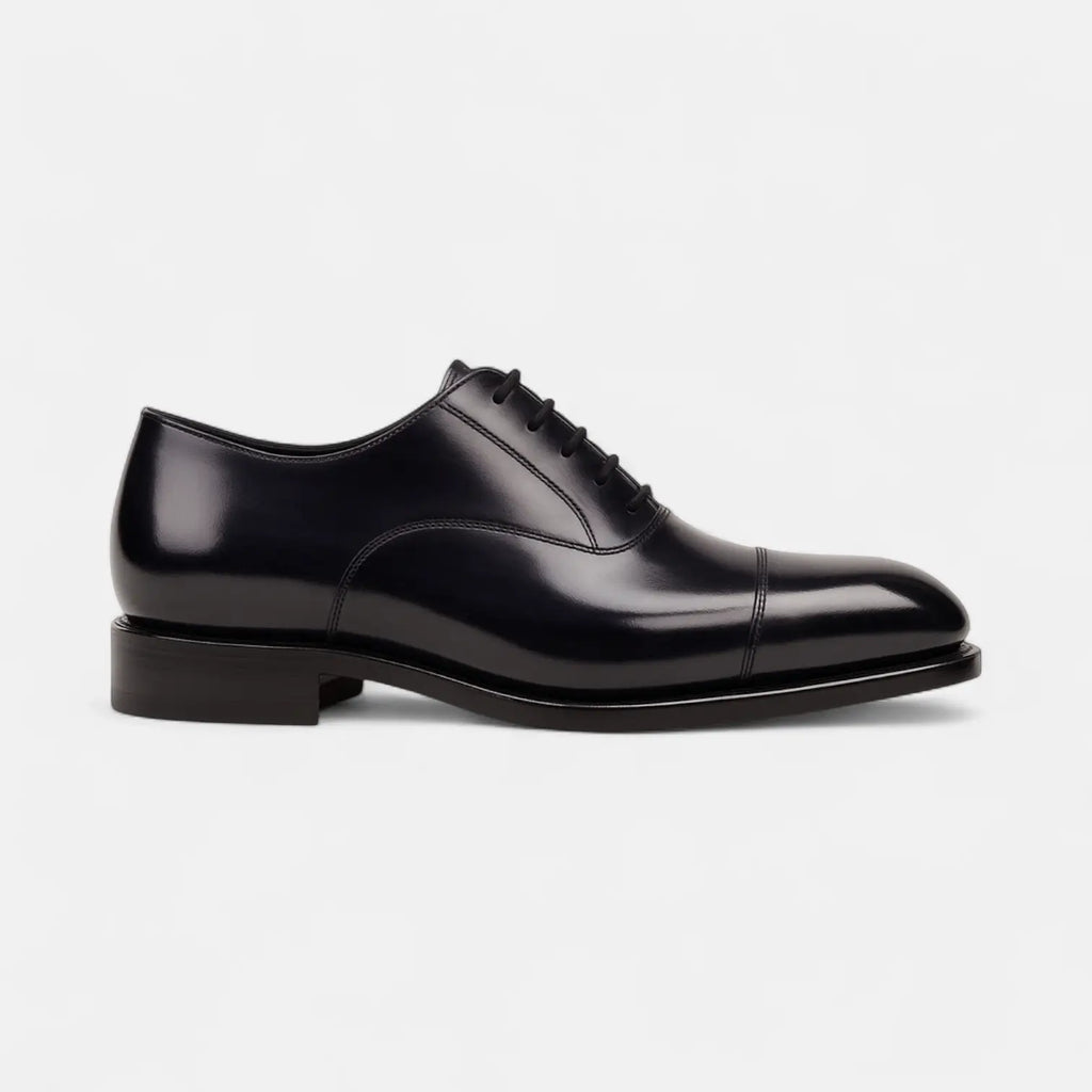 Black Oxford Cap Toe