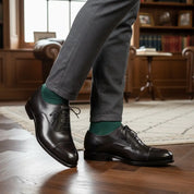 Black Oxford Cap Toe