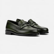 Forest Green Penny Loafers