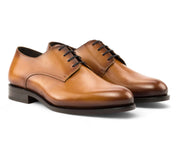 Tan Derby – Handmade Lux Calf Leather