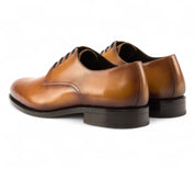 Tan Derby – Handmade Lux Calf Leather