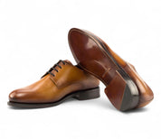 Tan Derby – Handmade Lux Calf Leather