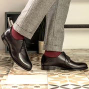 Black Derby – Handmade Lux Calf Leather