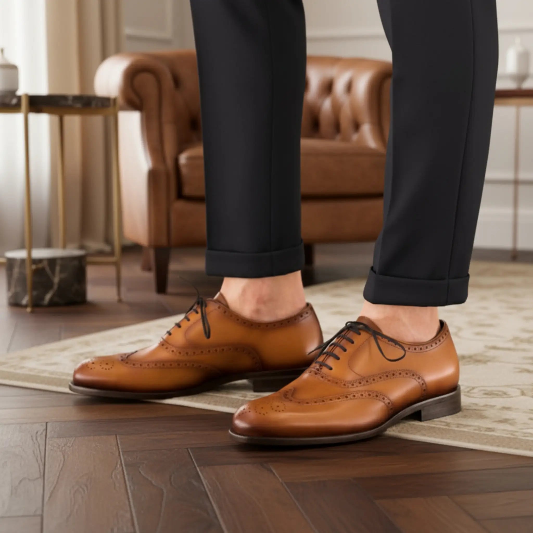 Tan Oxford – Full Brogue