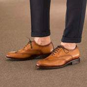 Tan Oxford – Full Brogue (Burnished)