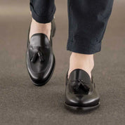 Black Leather Loafers