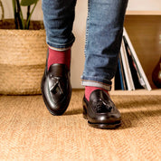Black Leather Loafers