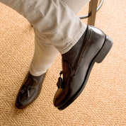Black Leather Loafers