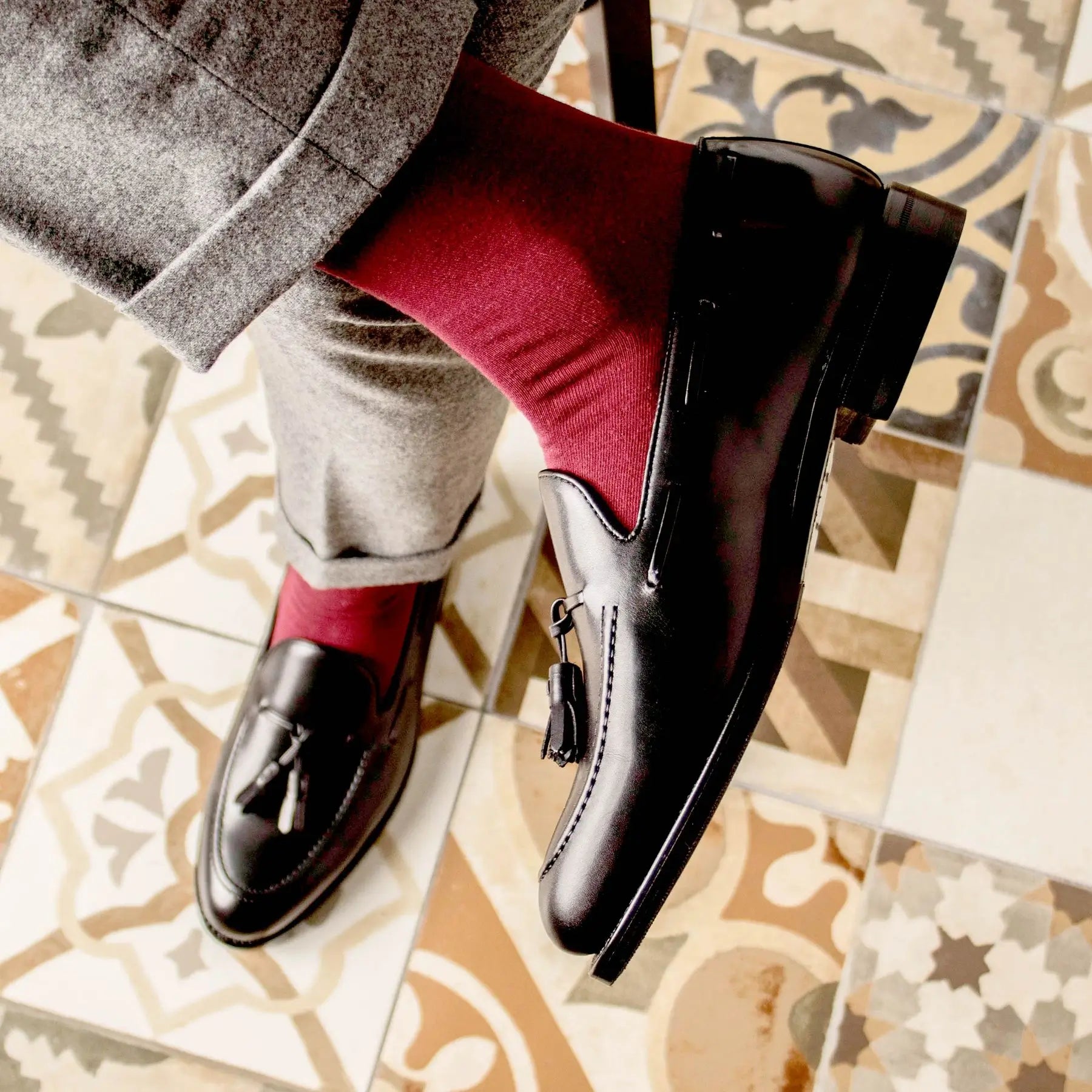 Black Leather Loafers