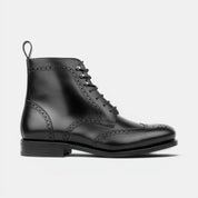 Black Military Brogue Boots