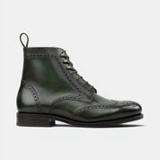 Forest Green Military Brogue Boots