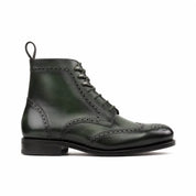 Forest Green Military Brogue Boots