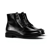 Black Moc Toe Boots