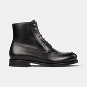 Black Moc Toe Boots
