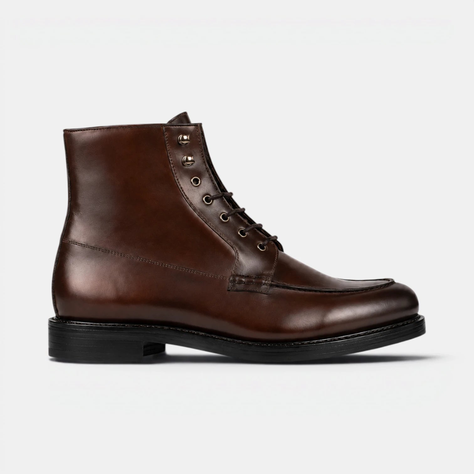 Dark Brown Moc Toe Boots