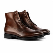 Dark Brown Moc Toe Boots