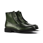 Forest Green Moc Toe Boots