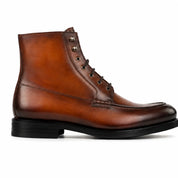 Cognac Moc Toe Boots