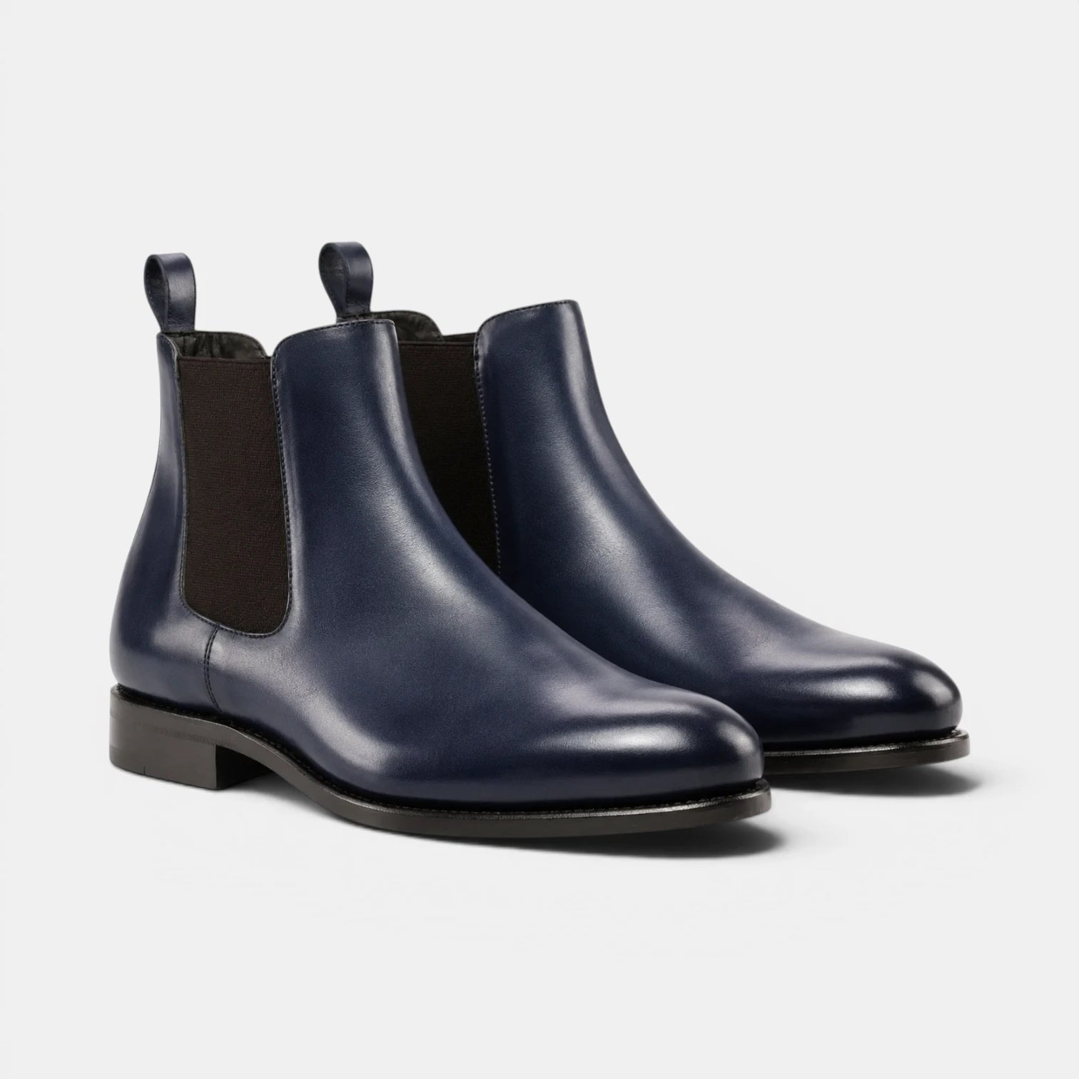 Navy Blue Chelsea Boots