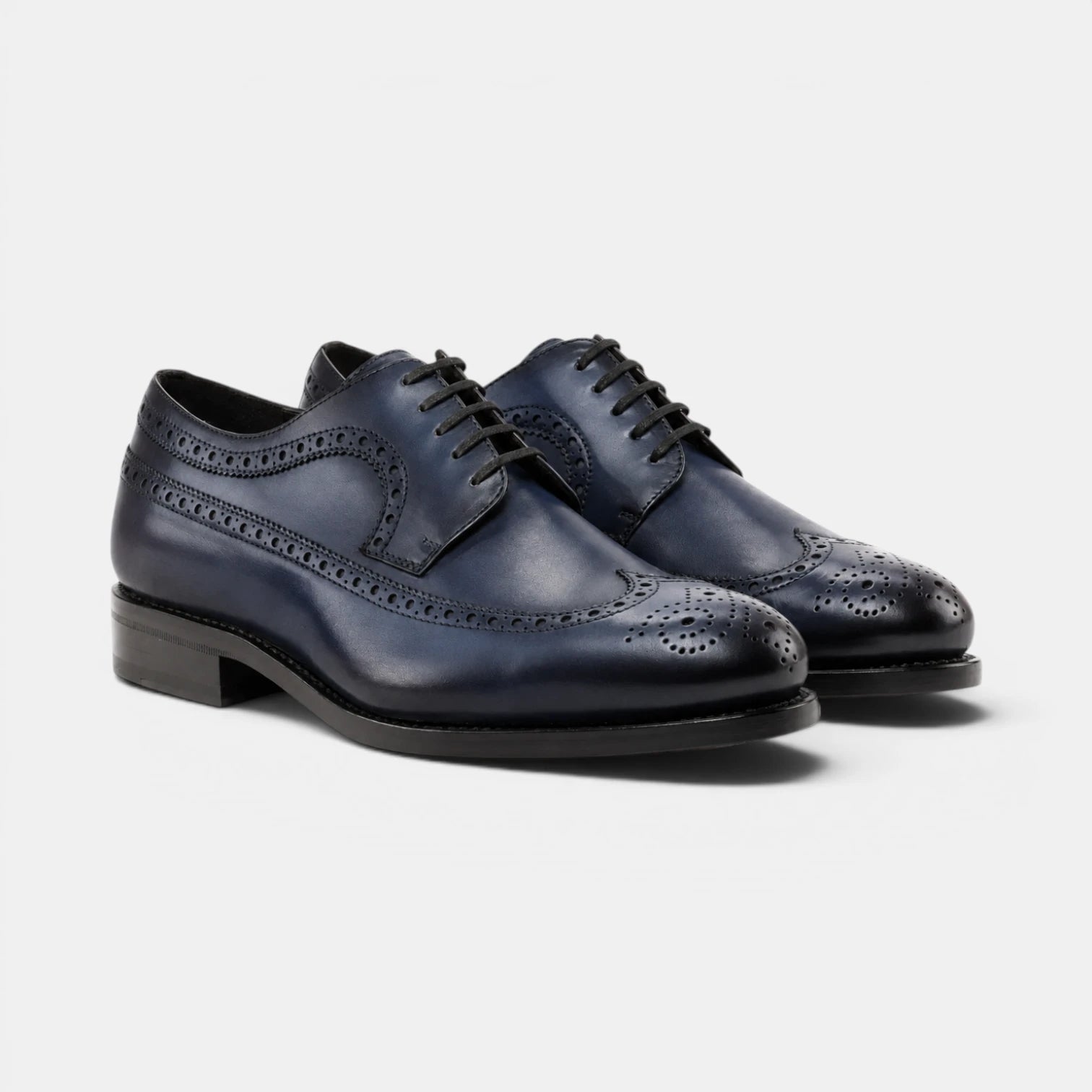 Navy Blue Longwing Blucher