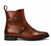 Dark Brown Octavian Buckle Boots