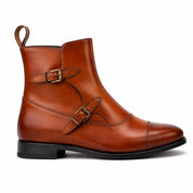Cognac Octavian Buckle Boots
