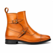 Tan Octavian Buckle Boots