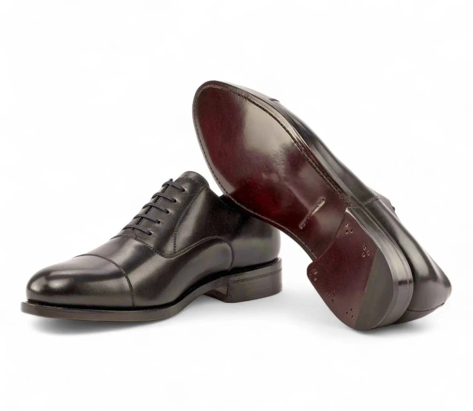 Black Oxford Cap Toe