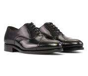 Black Oxford Cap Toe