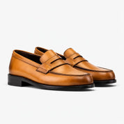 Tan Penny Loafers