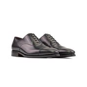 Black Goodyear Welted Oxford Cap Toe
