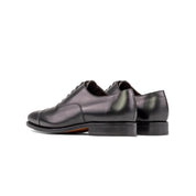 Black Goodyear Welted Oxford Cap Toe