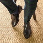 Black Goodyear Welted Oxford Cap Toe