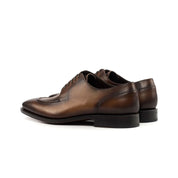 Medium Brown Cognac Goodyear Welted Split Toe Derby