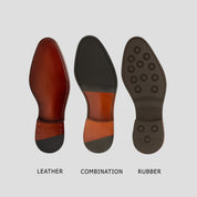Cognac Oxford Cap Toe handmade leather shoes by Poyter