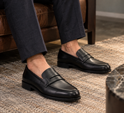 Black Penny Loafers