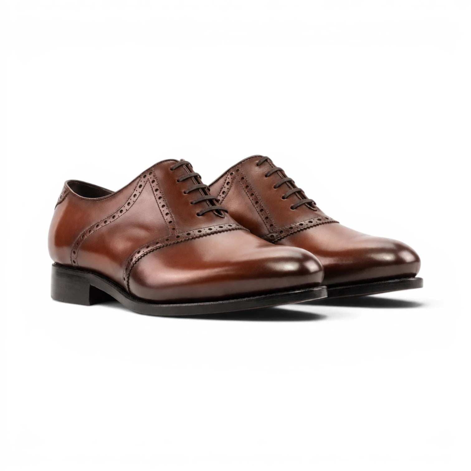 Dark Brown Saddle Shoes