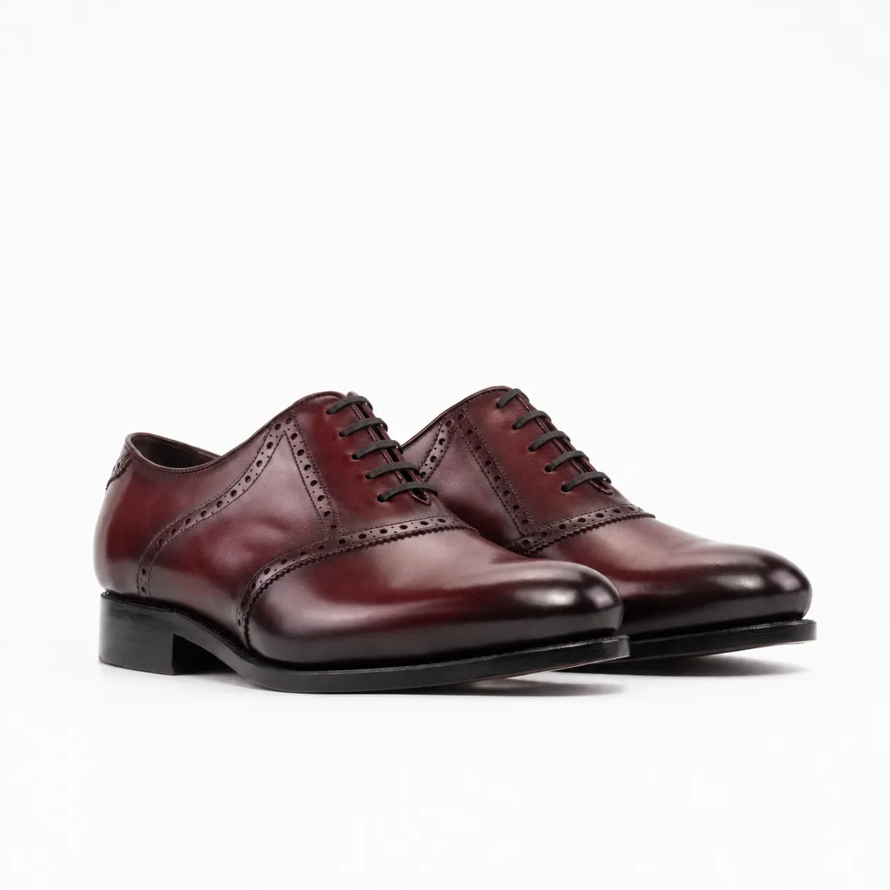 Burgundy Saddle Shoes