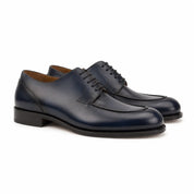 Navy Blue Derby Split Toe Shoes