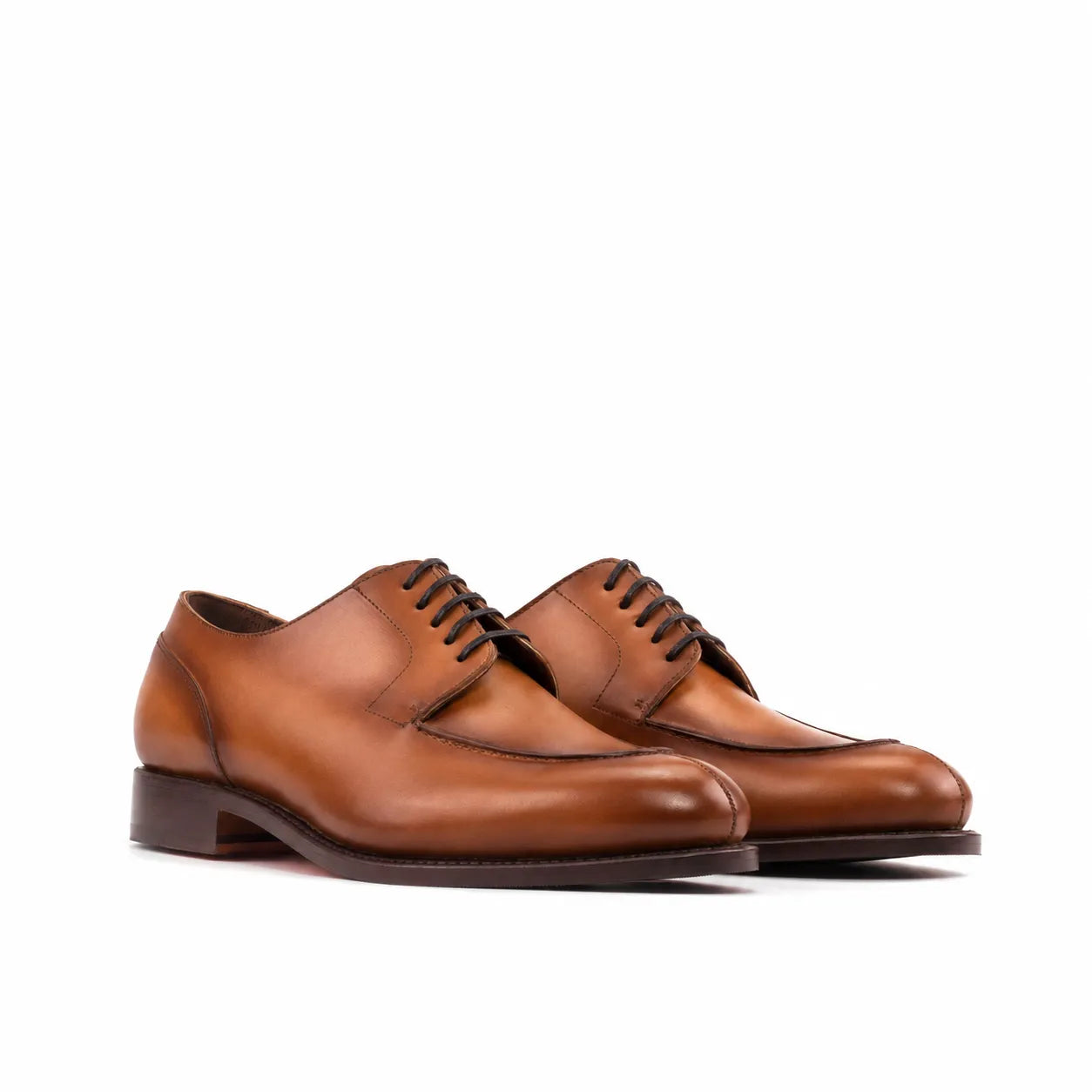 Tan Derby Split Toe Shoes