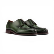 Forest Green Derby Split Toe Shoes