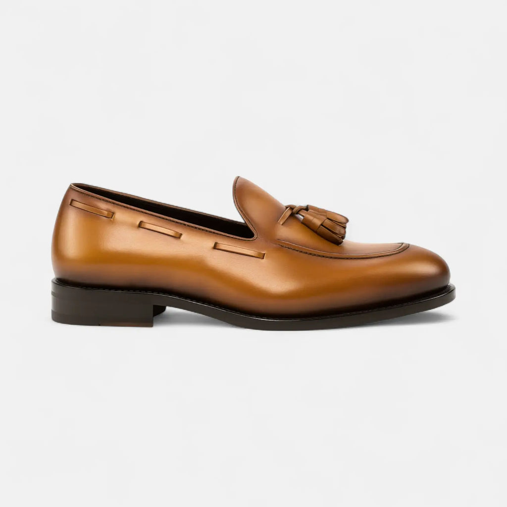 Tan Leather Loafers