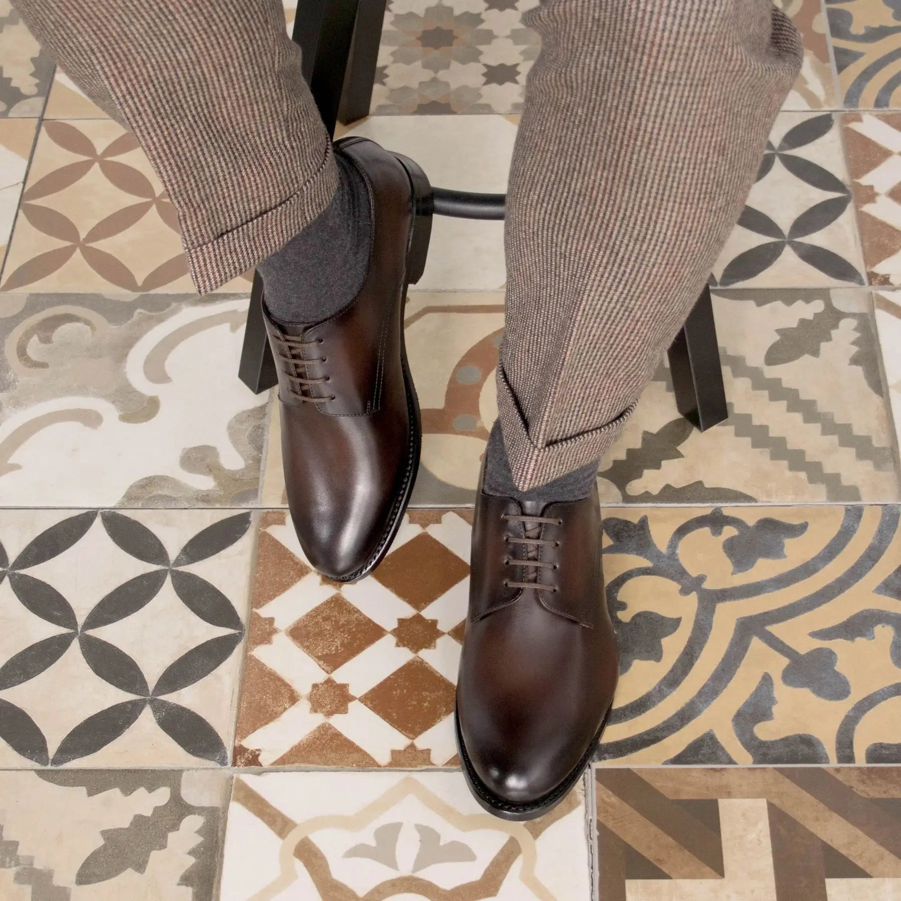 Brown Derby – Handmade Lux Calf Leather