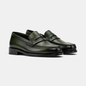 Forest Green Penny Loafers