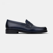 Navy Blue Penny Loafers