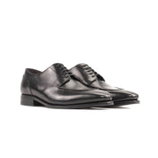 Black Goodyear Welted Split Toe Derby