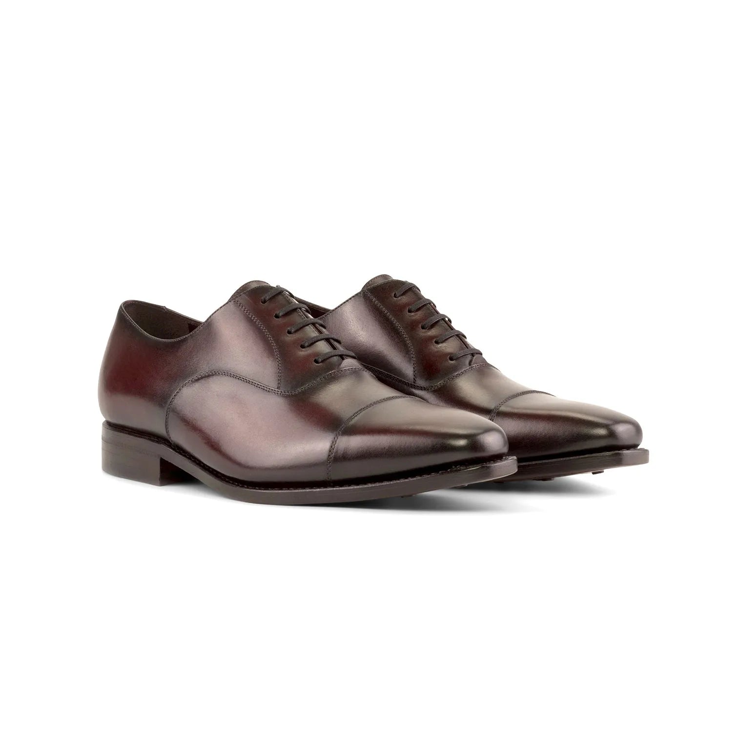 Burgundy Goodyear Welted Oxford Cap Toe