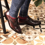 Burgundy Goodyear Welted Oxford Cap Toe